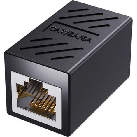 Coupleur RJ45, coupleur Ethernet en ligne pour Cat8/Cat7/Cat6/Cat5e, adaptateur d'extension Ethernet 1000 Mbit/s, connecteur LAN pour routeur, modem, commutateur, extension réseau, femelle vers femell (1/3)