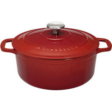 casseruola rotonda in ghisa smaltata 20cm rubino sublime - PUC472058 - Chasseur