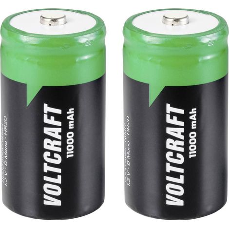 VOLTCRAFT HR20 Batteria ricaricabile Torcia (D) NiMH 11000 mAh 1.2 V 2 pz.