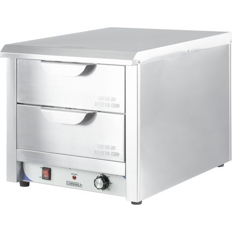 Heizschublade Casselin tiroir chauffant 2 1500W Edelstahl regelbarer Thermostat