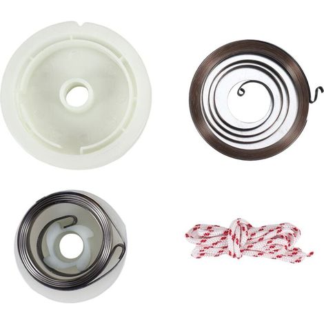 Kit di avviamento con puleggia, molla di rinculo per motosega 52cc, 58cc, 5200, 5800, facile da riparare (1/4)