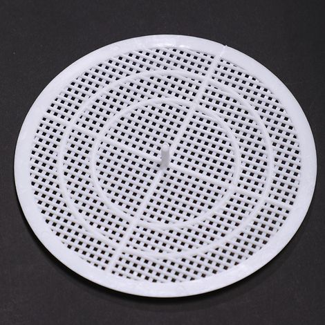 Juego de 3 coladores para fregadero: filtro para cabello de ducha, rejilla para fregadero, protector de desagüe recortable, para cocina y baño (blanco). (1/3)