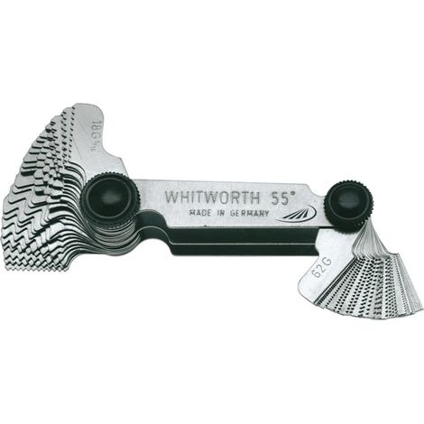 HELIOS PREISSER Gewindeschablone 58 Blatt, Metr./Ww./Rohr HP
