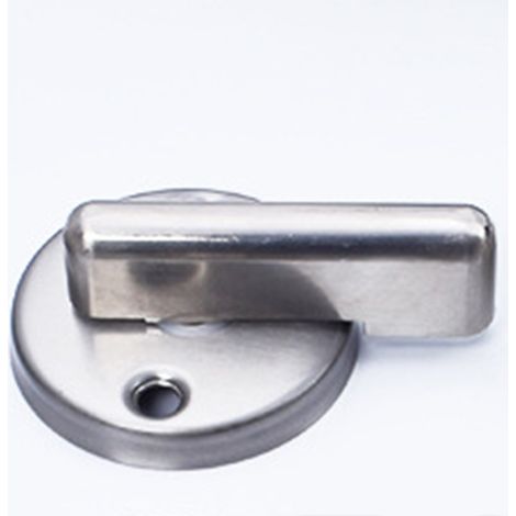 Verrou de porte de salle de bain avec indicateur de présence, pêne dormant rond en acier inoxydable pour hommes et femmes, type 2 (1/5)