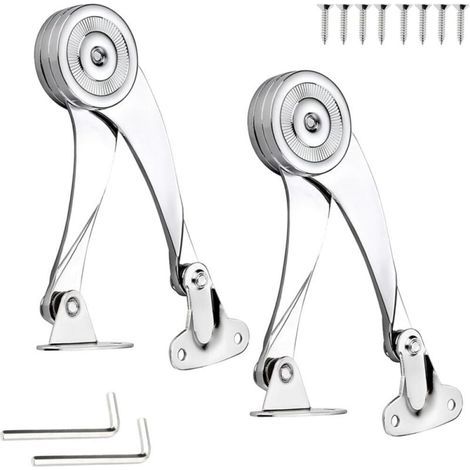 Charnière Porte Placard, Support Charnière Acier Inoxydable Charniere Meuble Réglable Angle D'ouverture 75 ° / 90 ° / 110 °avec Clé Hexagonale Pour Les Armoires Et Penderies Domestiques (1/5)