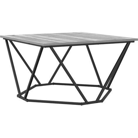 Table basse,Table d'appoint,Table de Salon Sonoma gris 80 x 80 x 45 cm CFW49661 (1/5)