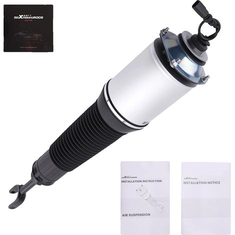 Amortiguador neumático, material de acero, 25 x 15 x 15 cm, compatible con Audi A8 D3 2002-2010, 95 % de eficiencia de absorción de impactos, alta durabilidad comprobada. (1/5)