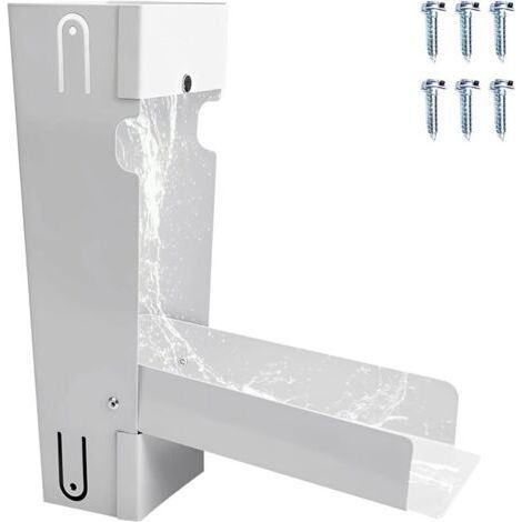 Recuperateur d Eau de Pluie pour conduits rectangulaire de 3-4 Pouces, Ensemble de collecteur Eau de Pluie, Raccord PVC, Récupérateur d'eau pour Descente de gouttière (1 Kit) (1/5)