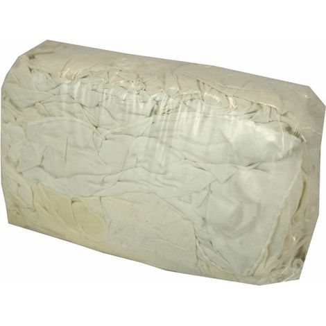 Cartón de trapo de algodón blanco 1kg - DIFF
