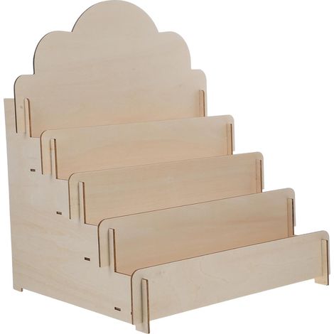 Expositor de madera para tarjetas, organizador multifuncional para pósteres, postales y pegatinas, ideal para la oficina, el hogar y eventos de manualidades. (1/5)