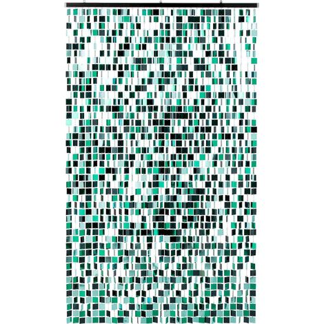 Rideau à sequins bleu vert décoratif - Bleu et vert (1/3)