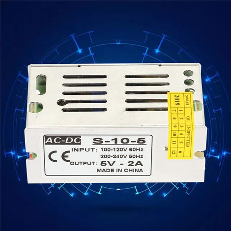 Alimentation 5V DC 10W/25W pour Écrans LED et Affichages Numériques