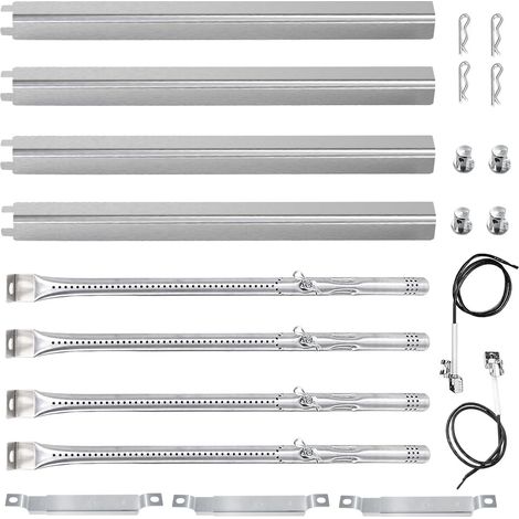 Kit de brûleur de barbecue de 39,1 cm pour barbecues Charbroil Performance 4 et 3 brûleurs 463352521 463354021 463365021  pièces de rechange pour barbecue Charbroil  bouclier thermique (4