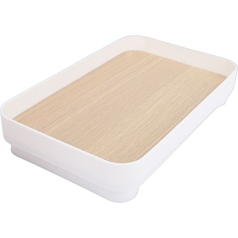 Modernes, minimalistisches, multifunktionales Tablett aus MDF für Parfüm, Make-up, Schlüssel und Uhren (quadratisch) (1/5)