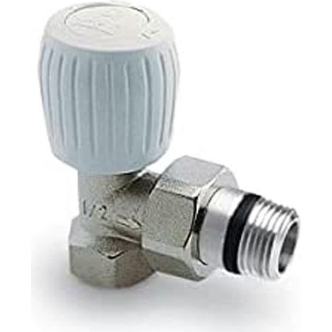 Orkli valvula manual bit. - Válvula radiador escuadra simple reglaje 1/2" roscar