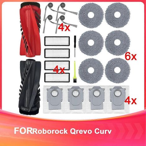 Accessoires pour Qrevo Curv – de remplacement avec Main Brosse – HEPA Filtres – Serpillière Cloths – Dust Bags – Side Brosses (1/5)