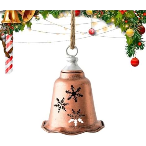 Cloches de Noël pour décoration en métal flocon de neige étoile festive (1/5)
