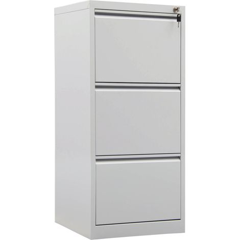 STIER Hängeregistraturschrank, 3 Schubladen, einbahnig, für 240 DIN A4 Hängemappen, 1020x465x620mm