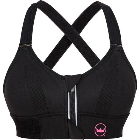 SHEFIT SPORT-BH SCHWARZ MIT PINK STARKER HALT VERSTELLBAR 5XL