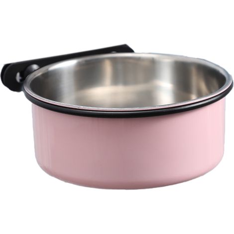 rose - Gamelle pour chien, gamelle pour animal de compagnie en acier inoxydable, gamelle pour animal de compagnie