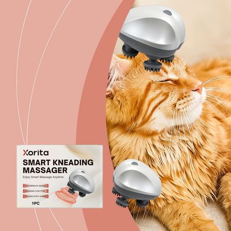 Kneading massager for pets, gentle vibration, daily care and relaxation massager -- 1pc (1/5)