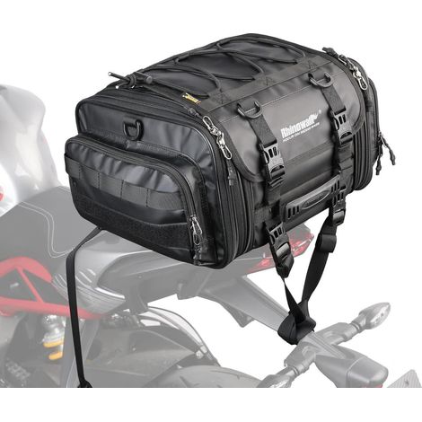 Satteltasche Motorrad Wasserdicht 19-26L Hecktasche Schwarz (19-26l) (1/5)
