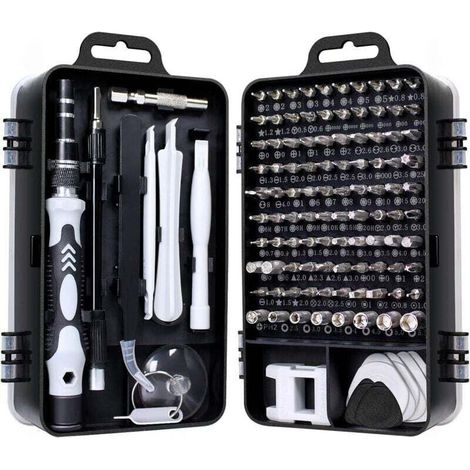 115-in-1 Mini-Schraubendreher-Set, Präzisionswerkzeug-Set, kleiner Koffer, Torx-Schraubendreher, Laptop-Demontage für MacBook, iPhone-Reparatur, Brillen-DIY, Uhren-Smartphone-Reparatur (1/4)