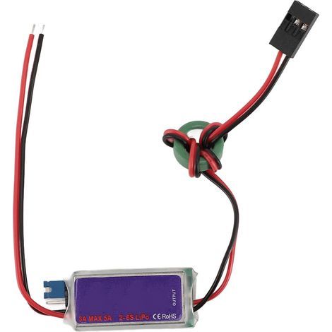 Module régulateur de tension UBEC, entrée 5.5-26V, carte de commutation BEC anti-interférence pour avion RC (1/5)