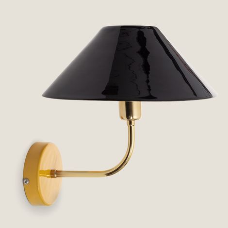 Wandleuchte Metall Brijesh Gelb