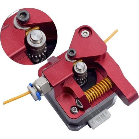 Dual Gear Ender 3 Extruder mit Nema 17 Schrittmotor Upgrade Kit für Ender 3 V2, Ender 3 Pro, Ender 3 Neo Serie, Ender 5 Serie, CR6 SE, CR10, Voxelab Aquila 3D Drucker, TPU unterstützt (1/4)