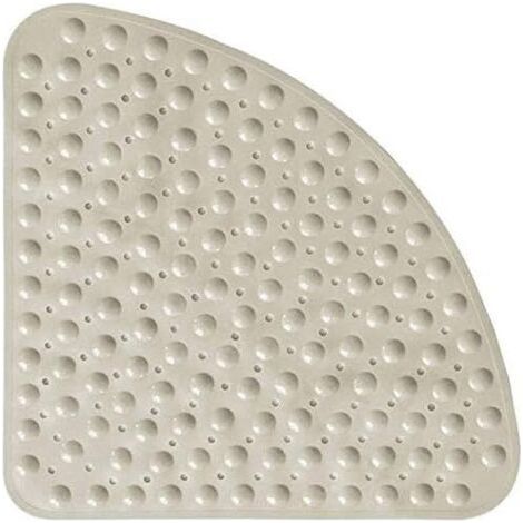 Sector Rubber Corner Shower Mat, Quadrant Non-Slip Bath Mat with Suction Cups for Shower or Bath, Non-Slip Bath Mat, 54 x 54 cm (1/5)
