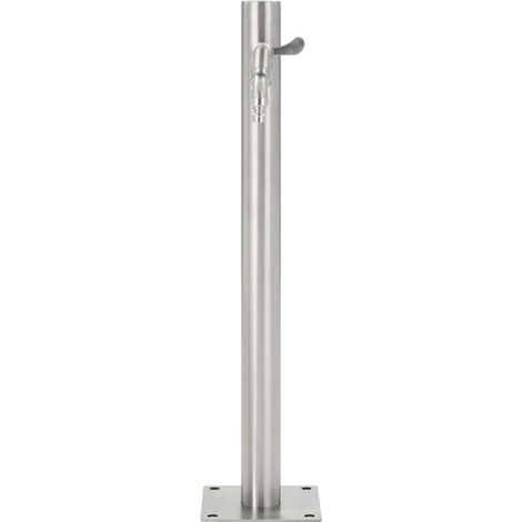 Maison Exclusive - Fontanella a Colonna in Acciaio Inossidabile Rotonda 65 cm (1/5)