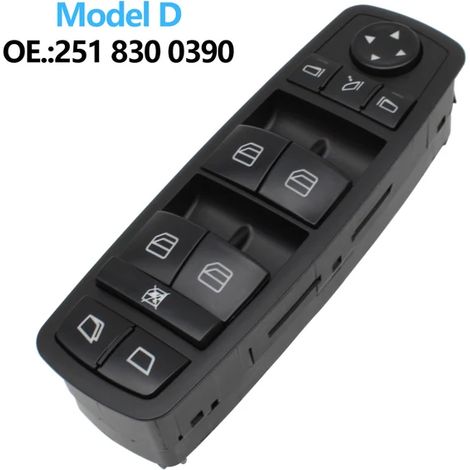 Pour 07-12 Mercedes-Benz Classe R W251 interrupteur de lève-vitre électrique 2518300390 (1/4)