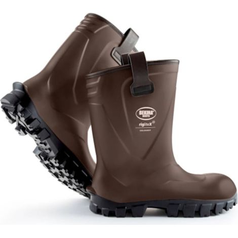 Demi-bottes RIGLITE marron S5 - 44 - BEKINA