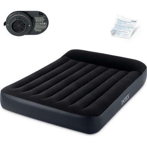 Inflatable mattress 203x152x25 cm with built in electric pump intex 64150