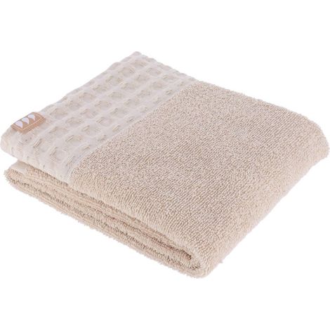 Asciugamano 50x90 cm 100% cotone - beige - Tendance (1/2)