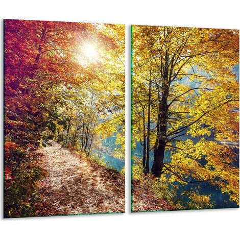 2x 30x52 cm große Schneidebretter aus Glas im Querformat (1/5)