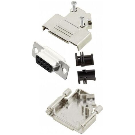 MH Connectors MHD45ZK9-DB9S-K Kit embase SUB-D femelle 45 ° Nombre de pôles: 9 fût à souder 1 pc(s) A978361 (1/3)