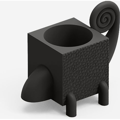 Portavaso design in polietilene per interno ed esterno Cama - Nero