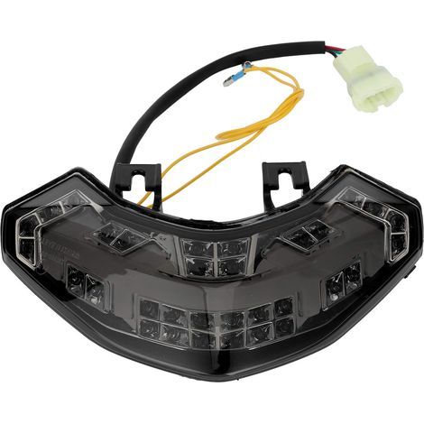 Fanale posteriore a LED per moto con lente fumé per Ducati Multistrada 1200/1200S 2010-2014. Fanale posteriore a LED per moto, luce freno, indicatore di direzione. (1/4)