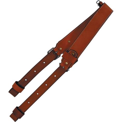 Cuir huilé foncé - Sangle arrière lisse Lakota
