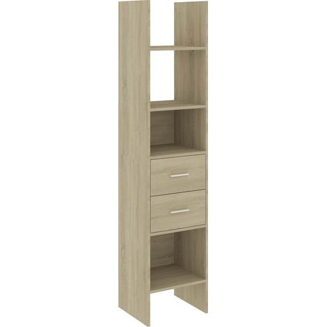 Maison Exclusive - Bücherregal Sonoma-Eiche 40x35x180 cm Holzwerk
