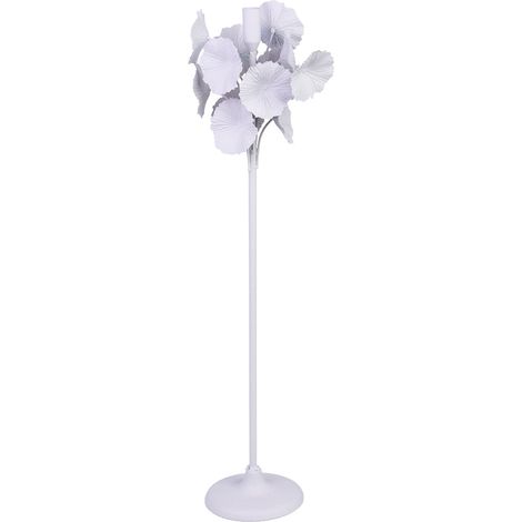 Candelabro de metal blanco 18x18x69 cm (1/5)