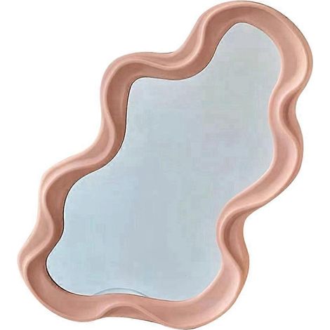 Charmante, wolkenförmige Spiegelform – Unregelmäßiger Wandspiegel für Make-up, Wohndekoration, Wohnzimmer, Partyaccessoires (1/5)