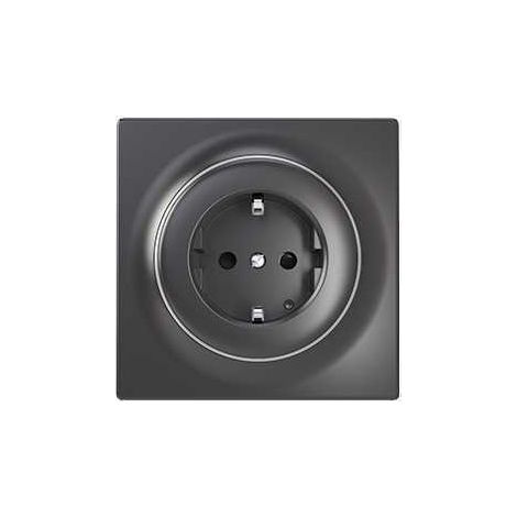 TOMA FIBARO WALLI FGWSONF-011-8 NF EMPOTRAR TIPO F ANTRACITA