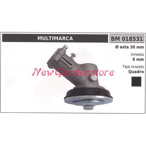 Coppia conica  decespugliatore 018531 Ø asta 30 Ø innesto 6 innesto quadro