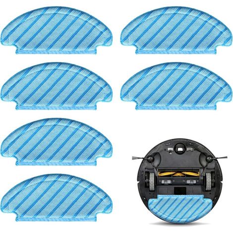 6 Pièces Chiffon de Nettoyage pour Deebot N8, Serpillères Lavables et Réutilisables pour Ecovacs Deebot T8, Chiffons Rechange Lingettes pour Deebot N8+ N8 Pro N8 Pro+ T8+ T8 AIVI T8 Max T9 T9+ (1/5)