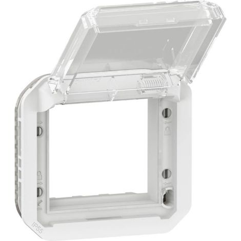 Adaptateur à volet transparent - Pour Mosaic - Composable - Blanc - Plexo - 069695L - Legrand (1/4)