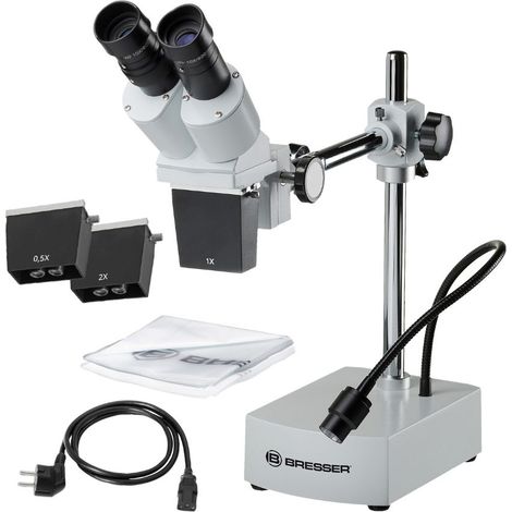 Microscope LED à lumière incidente 5x 20x BRESSER Biorit ICD +CS (1/2)