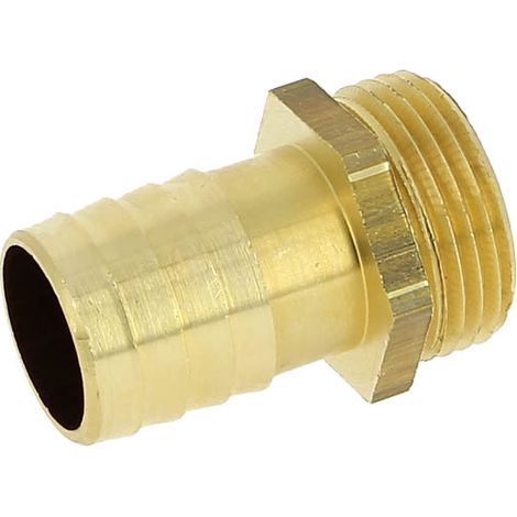 Anquier – Raccord laiton mâle 1" – Embout cannelé Ø25 – Filetage plomberie pour tuyau polyéthylène – Température max +70°C